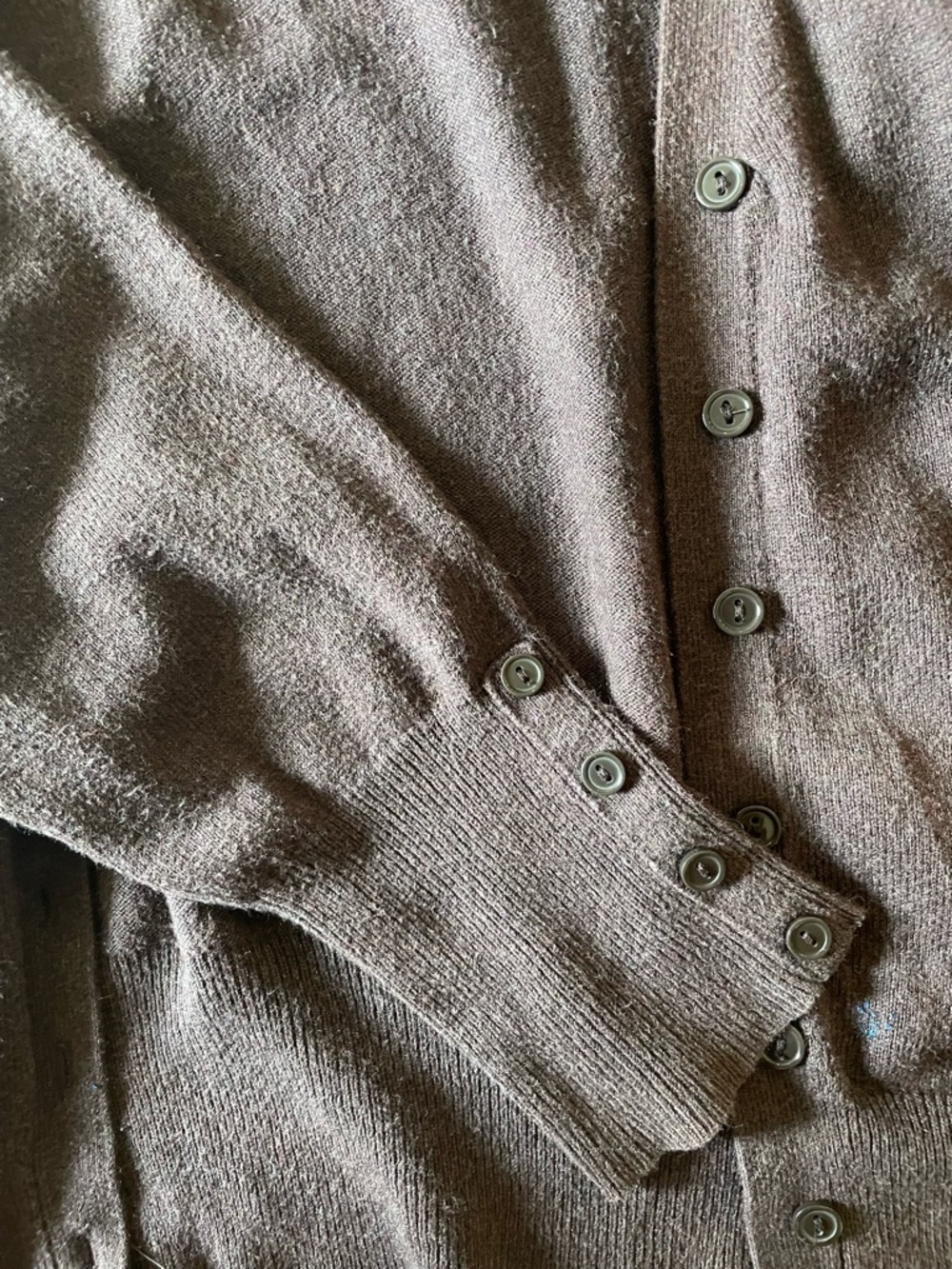 Worthington Brown Cardigan Lightweight Knit Button Front Layering Size L - Picture 4 of 5